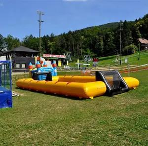 Buona fabbrica nave veloce vendita calda all'aperto gonfiabile bambino umano piede 12x6 metri adolescente gonfiare giochi di calcio balilla