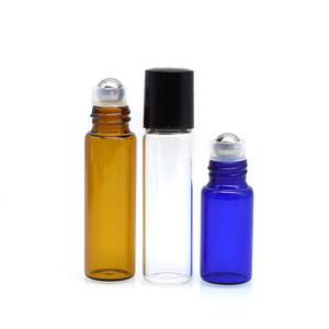 Aceite Esencial pequeño, 1 ml, 2 ml, 3 ml, 1 ml, 2 ml, 3 ml, <span class=keywords><strong>4ml</strong></span>, 5ml, botella de vidrio mini enrollable con bola de rodillo de metal y tapa - Product Image 4