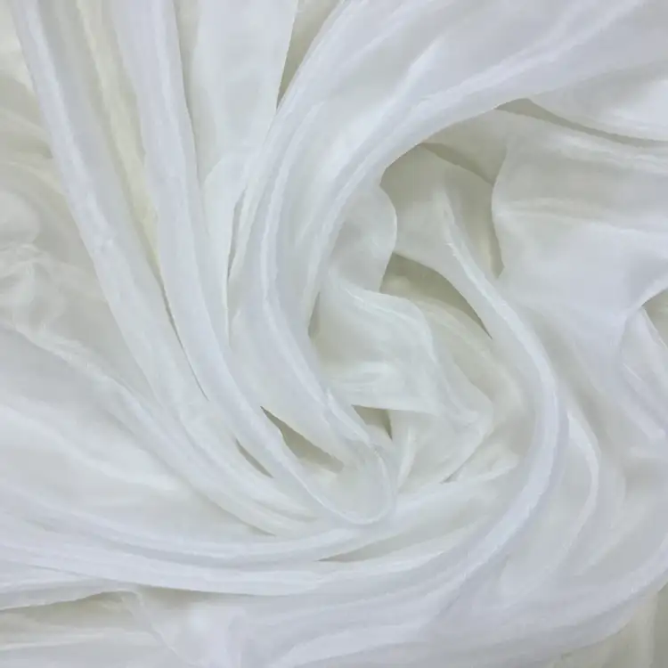 الأبيض Habotai نقية 100% اليابانية شريط حرير النسيج 5 مللي متر الحرير النسيج