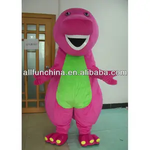 Kürk kostümleri peluş kostüm maskot tasarımı (barney) özel logo boyut renk