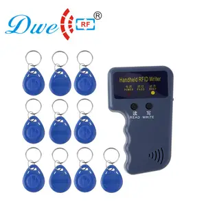 Mesin Fotokopi Kartu Id Rf 125Khz Rfid Clone Access Card Duplicator Writer dengan 10 Keyfob Gratis