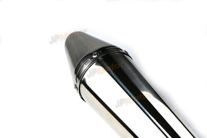 JPMotor <span class=keywords><strong>moto</strong></span> <span class=keywords><strong>bala</strong></span> <span class=keywords><strong>de</strong></span> acero inoxidable silenciador - Product Image 4
