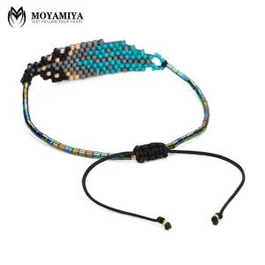 MI-B180020 Moyamiya fait main Miyuki perles de rocaille Feuille/Plume Bracelet Perle Chaîne bracelet à Breloques - Product Image 5
