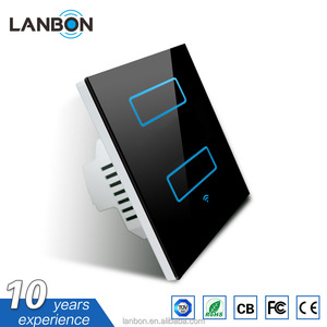 Lanbon wifi kiểm soát 2 gang wifi chuyển đổi thông minh hỗ trợ Google nhà và Amazon Echo - Product Image 6