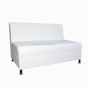 Perabot Ruang Tamu Sofa Bersekat Kulit Hitam Putih Murah - Product Image 5
