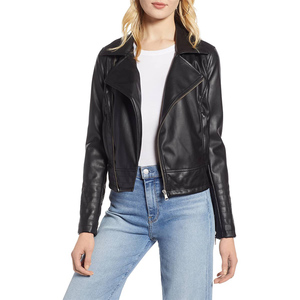 De <span class=keywords><strong>chaqueta</strong></span> de Moto de cuero negro de las mujeres <span class=keywords><strong>chaqueta</strong></span> de cuero remache Moto <span class=keywords><strong>chaqueta</strong></span> de la abrigos - Product Image 1