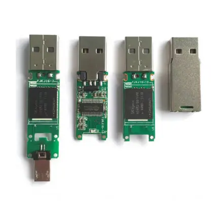 Prix d'usine vente en gros de capacité réelle clé USB nue Pcb Memory Chipset Retail 64Gb USB Flash Drives