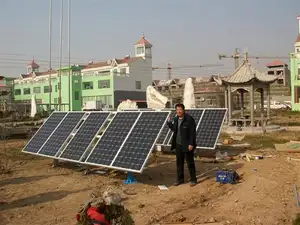 Terra di montaggio 2kw 3kw sistema di energia solare pannello solare a casa