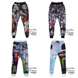 2016 de la nueva manera joggers pantalones 3D estrella de fútbol de baloncesto pantalones de chándal para los hombres - Product Image 2