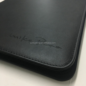 Logo Tùy Chỉnh Zippered Vòng Binder Pu Leather Thư Mục - Product Image 6