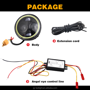 Super Bright Impermeabile IP68 <span class=keywords><strong>Angelo</strong></span> Occhi Halo Luce Auto 5.75 pollici Rotonda Ha Condotto il Faro 12 V 24 V - Product Image 6