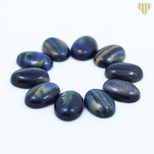 All'ingrosso 13x18mm naturale <span class=keywords><strong>occhio</strong></span> <span class=keywords><strong>di</strong></span> <span class=keywords><strong>tigre</strong></span> ovale Cabochon agata pietre <span class=keywords><strong>di</strong></span> <span class=keywords><strong>pietra</strong></span> per gioielli - Product Image 3