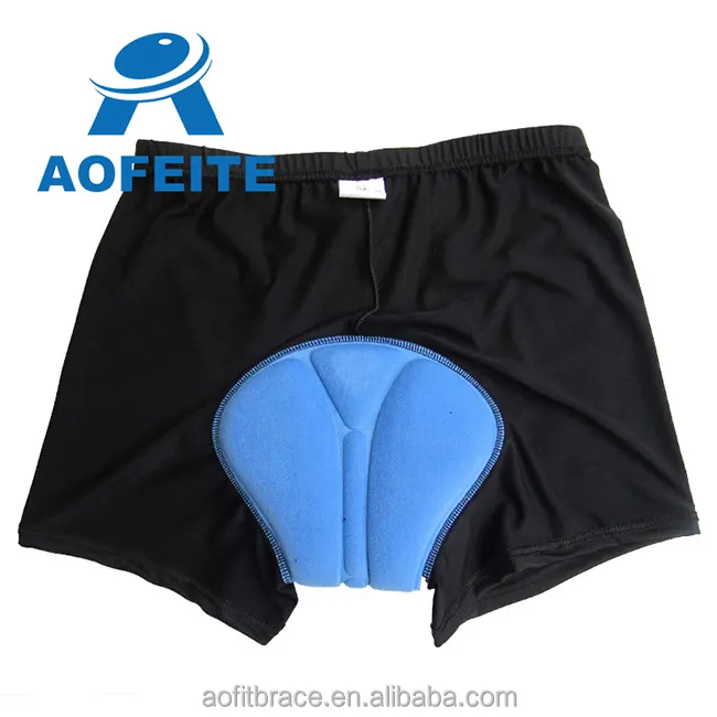 Aofeite Breathable Women's 3D Padded Bicycle Cycling Underwear Shorts, Black/Pink