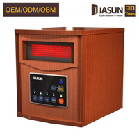 Calentador de espacio infrarrojo de 1500 w, calentador de gabinete de cuarzo, calentador de madera