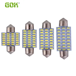 C5w 31 36 39 41มม. 24SMD 3014การอ่านภายในหลอดไฟ Festoon C5W โดมแสง