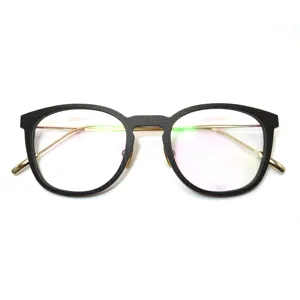 Glasses Frames Optical Eyewear Round Carbon Fiber for All Polarized Lens or Custom Unisex CE ISO9001 UV400 Face Shape