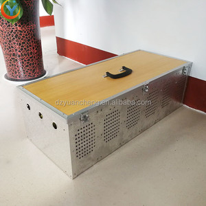 Cage d'élevage de pigeon de course en acier inoxydable, 6 trous, avec mangeoire - Product Image 6