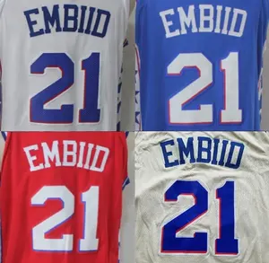 カスタマイズされたJoel Embiid #21最高品質のステッチジャージー