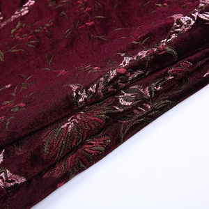 HA-13470F Chất lượng cao bàn tay mềm mại cảm giác Thiết kế váy nhung Laser thêu vải - Product Image 4