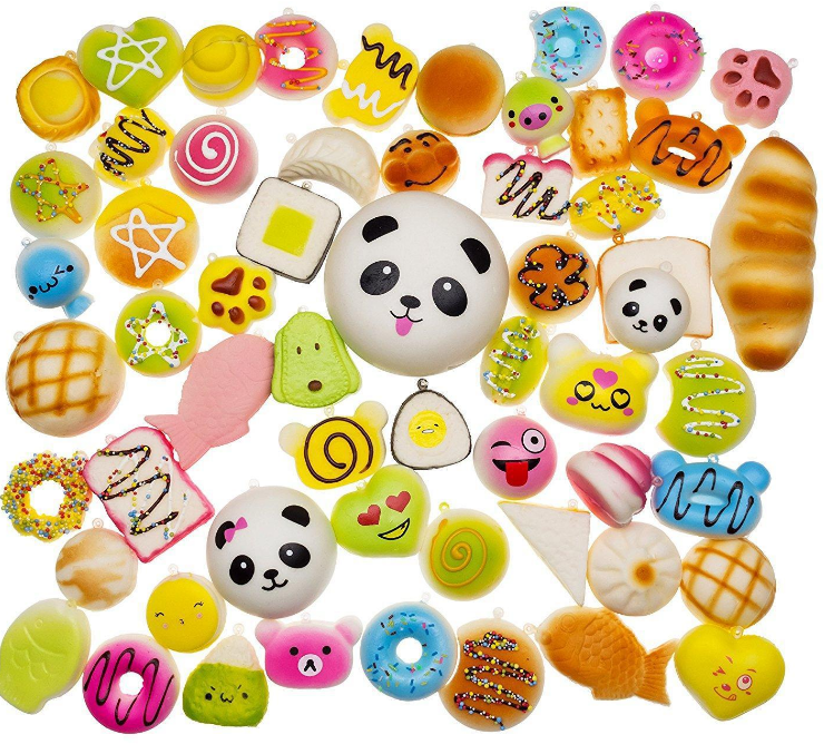 Сжимаемые медленно восстанавливающие форму игрушки 20 шт. в упаковке случайная упаковка Kawaii Jumbo Pu сжимаемые игрушки