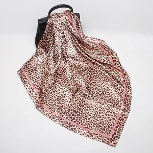 big size square Europe fashion printing Leopard scarves