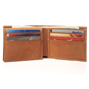 Mens <strong>Vera</strong> <strong>Pelle</strong> Wallet Top Grain Leather Vintage Passcase Bifold Leather Wallet With RFID/NFC Blocking - Product Image 2