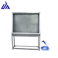 Serigrafi yıkama tankı/ekran Washout Booth ekran yazıcısı çamaşır makinesi manuel LED ışık