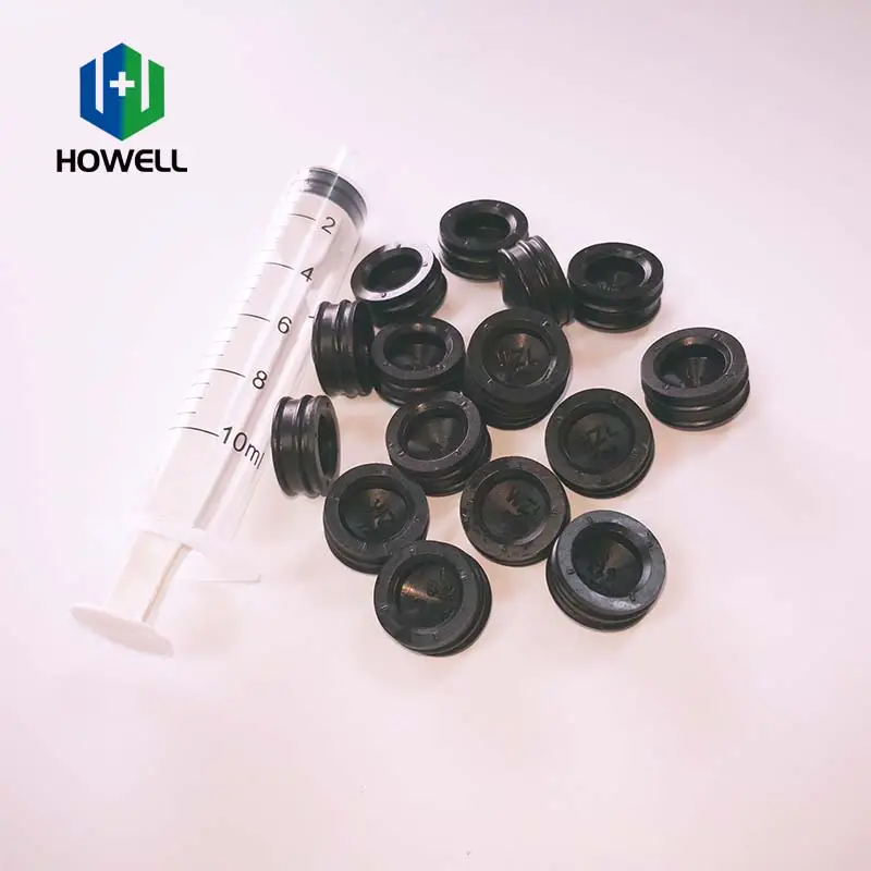 Natural rubber CE ISO9001 ISO13485 plunger for disposable syringe