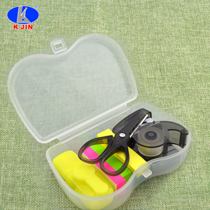 6 en 1 En Plastique <span class=keywords><strong>Agrafeuse</strong></span> Agrafes Perforateur Dévidoir De Ruban Combiné Mini bureau/école Papeterie Kit ensemble - Product Image 1