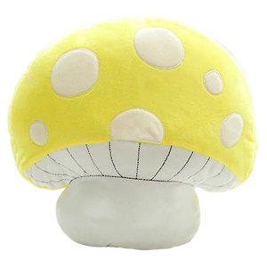 Encantador y lindo juguetes de peluche amarillo seta para regalos de los niños - Product Image 1