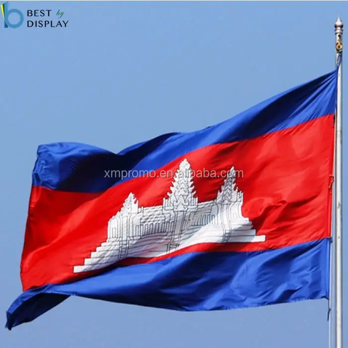 Grosir Kustom Bendera Nasional Kamboja Negara Asia Selatan