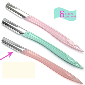Pack of 2 Plastic <strong>Eyebrow</strong> Razor <strong>Trimmer</strong> and Shaper with Stainless Steel Blades Personal Facial Hair <strong>for</strong> <strong>Men</strong> and Women - Product Image 3