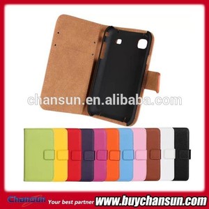 para samsung galaxy s i9000 casos cartera de cuero