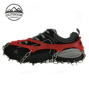 Bán buôn anti-slip thép không gỉ chống trượt tuyết móc sắt đi bộ ngoài trời đi bộ leo silicon cao su ice đinh móc - Product Image 6