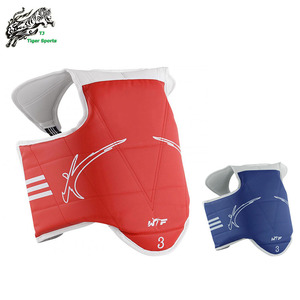 blu e rosso reversibile <span class=keywords><strong>taekwondo</strong></span> petto protettore - Product Image 5