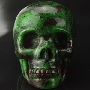 Commercio all'ingrosso di Cristallo Di Quarzo di <span class=keywords><strong>Roccia</strong></span> Naturale Epidoto Intaglio Del Cranio - Product Image 1