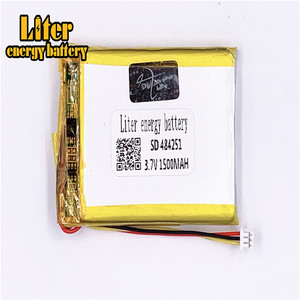 Socket 1.25-3 P 3.7 V 484251 1500 mah lipo battery Rechargeable solar li ion polymer lithium battery with PCM - Product Image 2