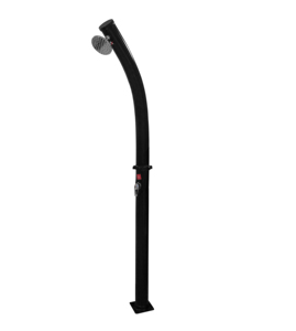 <span class=keywords><strong>Douche</strong></span> <span class=keywords><strong>solaire</strong></span> extérieure en PVC noir courbé durable de grande capacité 23L, <span class=keywords><strong>douche</strong></span> <span class=keywords><strong>solaire</strong></span> pour <span class=keywords><strong>piscine</strong></span>, jardin, <span class=keywords><strong>douche</strong></span> extérieure en acier inoxydable - Product Image 1