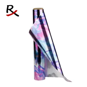 Chất lượng tốt đẹp nhiều màu sắc nhà máy kim loại nhôm Pet truyền nhiệt dập nóng lá 3039 in cuộn cho dệt da - Product Image 3