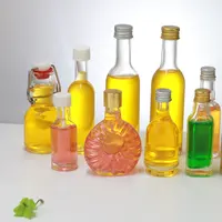 25/30/50/60/100ML di Imballaggio e Cercare di Bere TransparentGlass Bottiglia Con Bottiglie Vuote