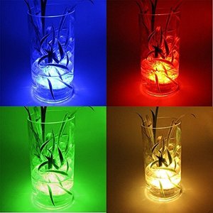Luces Sumergibles <span class=keywords><strong>LED</strong></span> <span class=keywords><strong>para</strong></span> <span class=keywords><strong>Acuario</strong></span> con Control Remoto, Alimentadas por Batería, RGB Cambiante, Resistentes al Agua, <span class=keywords><strong>para</strong></span> Piscina, Bodas y Fiestas - Product Image 6