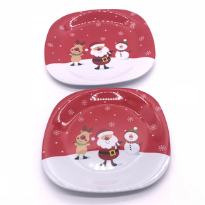 <span class=keywords><strong>Platos</strong></span> <span class=keywords><strong>de</strong></span> Navidad Reutilizables <span class=keywords><strong>de</strong></span> <span class=keywords><strong>Melamina</strong></span> con Diseño Bonito para Niños - Product Image 2