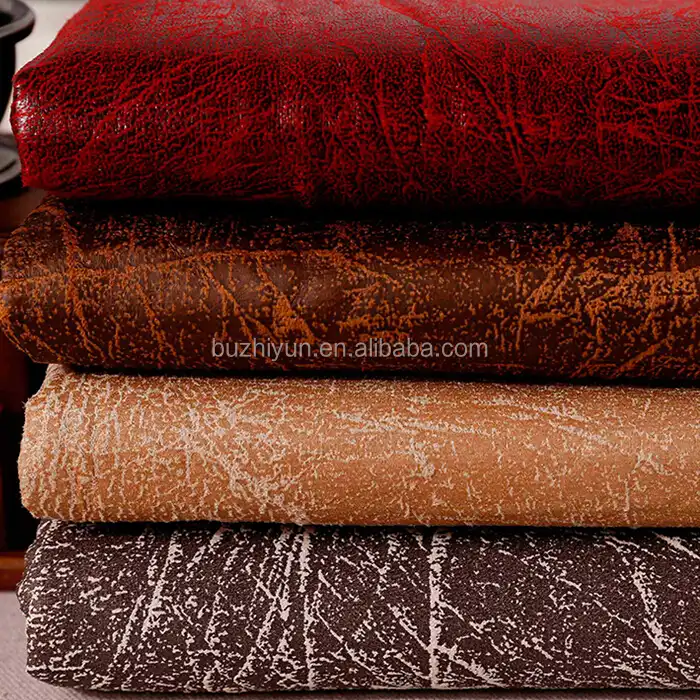 100% Polyester Bronzing Embossed Micro Suede Fabric For Upholstery