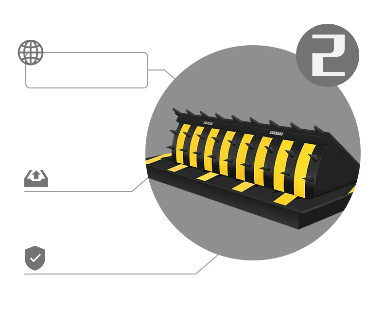 Parking stopper hydraulische anti-crash automatische road blocker met verkeer spike system