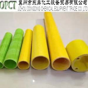 diferentes colores pultruded tubo de fibra de vidrio con ling de longitud y de alta resistencia