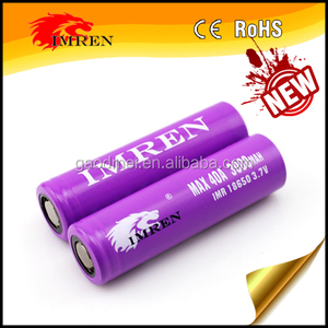 Date İMREN 18650 3000 40a batterie/IMR 18650 3000 MAH 40A 3.7 V 3.2 v 60ah lifepo4 batterie cellulaire - Product Image 1