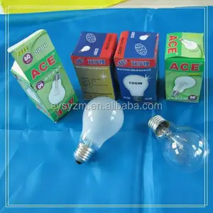 Home Using Factory Direct Selling Warm Yellow Color A55 110v 220v 75w 100w E27 Glass Shell Clear <strong>Luminaire</strong> <strong>Incandescent</strong> Bulb - Product Image 4