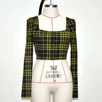 ブラクロップかぎ針編みトップ最新ファッションロングデザインクルティセクシーな女性長袖ブラウス & トップスレディースブラウス & シャツ