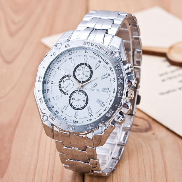 Geneva Steel Band Watch,Oem Watch,Men Business Quartz Watch