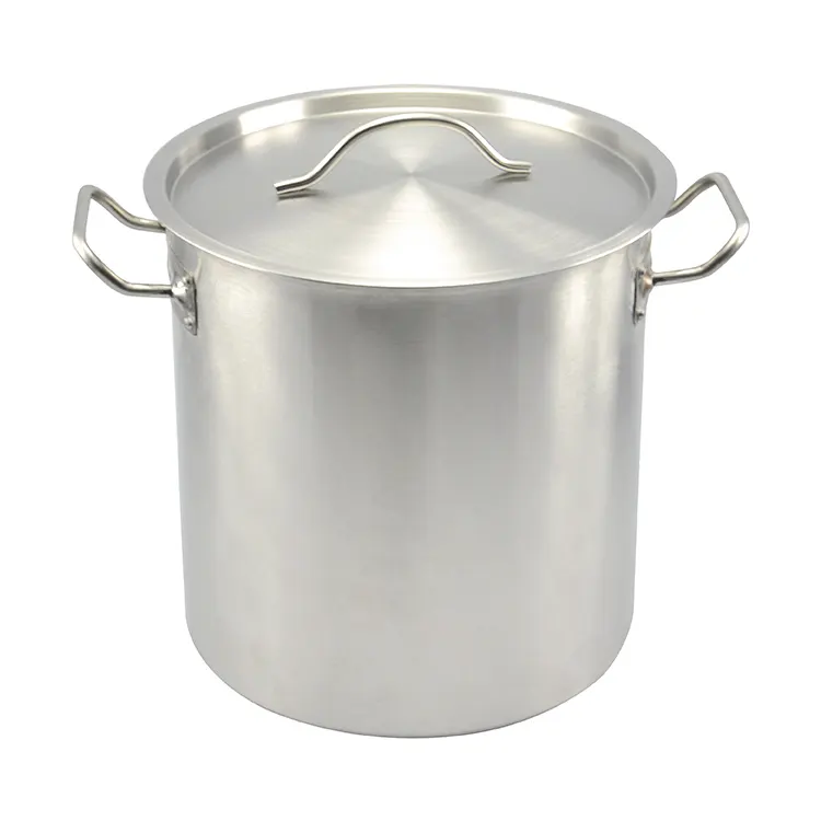 Restaurant Commerccial Kitchen Soup Pot Maker Wholesale Stock Pot Stainless Steel Stock Pot
